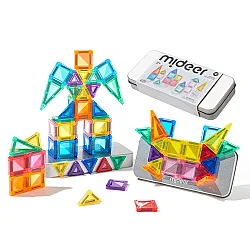 Mideer Magnetic Tiles Mini Seyahat Boy 42 Parça - 1