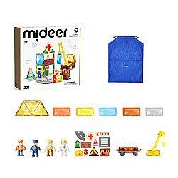 Mideer Magnetic Tiles - Şehir Kahramanları, 33 Parça MD1641 - 8