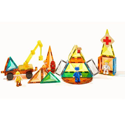Mideer Magnetic Tiles - Şehir Kahramanları, 33 Parça MD1641 - 3