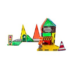 Mideer Magnetic Tiles - Şehir Kahramanları, 33 Parça MD1641 - 5
