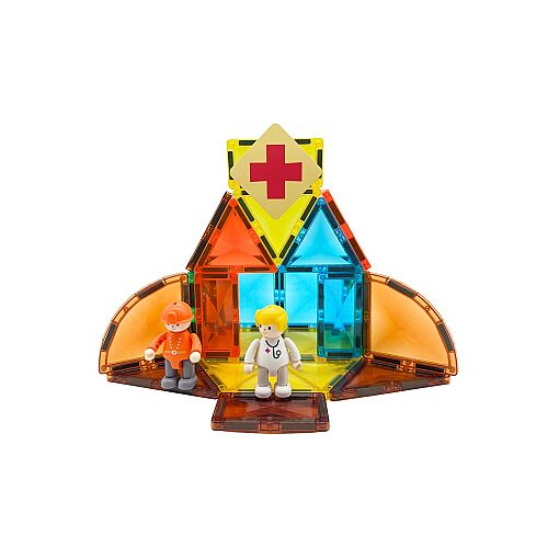 Mideer Magnetic Tiles - Şehir Kahramanları, 33 Parça MD1641 - 6
