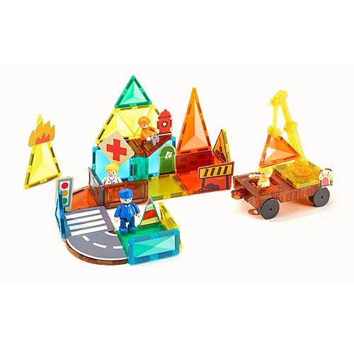Mideer Magnetic Tiles - Şehir Kahramanları, 33 Parça MD1641 - 7