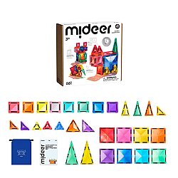 Mideer Mini Magnetic Tiles - 66 Parça MD1666 - 4