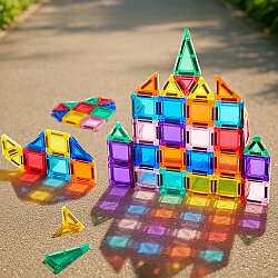 Mideer Mini Magnetic Tiles - 66 Parça MD1666 - 2