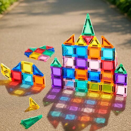 Mideer Mini Magnetic Tiles - 66 Parça MD1666 - 2