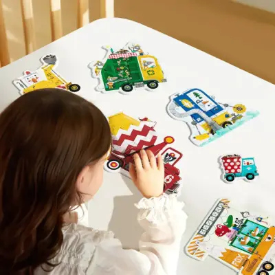 Mideer My First Puzzle Construction Vehicles Md1459 - 2