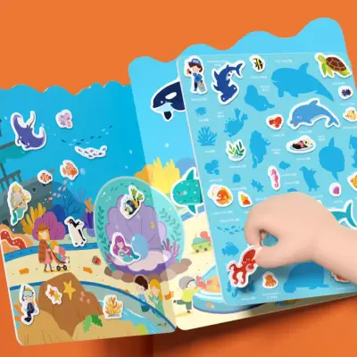 Mideer Reusable Gel Sticker Set - Amazing Aquarium MD2247 - 2