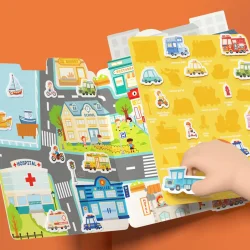 Mideer Reusable Gel Sticker Set for Moving Traffic MD1244 - 2