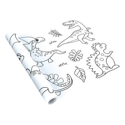 Mıeredu Dev Boyama Rulosu - Dinozor - 2