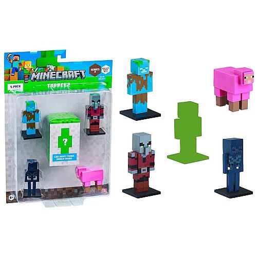 Minecraft 3D Toppeez 5'li Figür Seti Seri-2 - 3