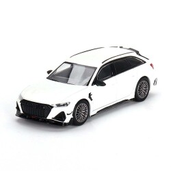 Mini Gt 1/64 Abt Audi Rs6-R Glacier White Metallic Mgt00701 - 1