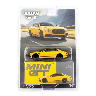 Mini Gt 1/64 Bertley Flying Spur Monaco Yellow 955 Bl - 2