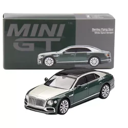 Mini Gt 1/64 Bertley Flying Spur White Sand Verdant - 2