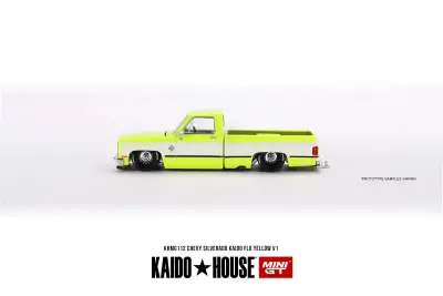 Mini Gt 1/64 Chevrolet Silverado Flo Yellow V1 Khmg112 - 2