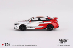 Mini Gt 1/64 Honda Civic Type R #2 2023 Pace Car White Mgt00721 - 2