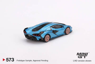 Mini Gt 1/64 Lamborghini Black Fkp 37 Blu Aegir Mgt00573-L - 2