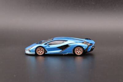 Mini Gt 1/64 Lamborghini Black Fkp 37 Blu Aegir Mgt00573-L - 3