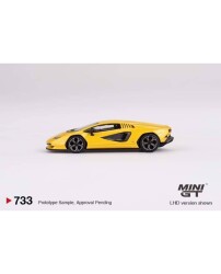Mini Gt 1/64 Lamborghini Countach Lpi 800-4 New Giallo Ori Mgt00733 - 2