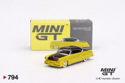 Mini Gt 1/64 Lincoln Capri Hot Rod 1954 Lime Yellow Mgt00794 - 1
