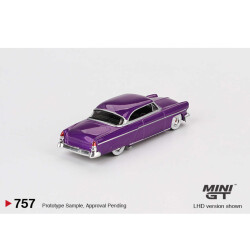 Mini Gt 1/64 Lincoln Capri Hot Rod 1954 Purple Metallic Mgt00757 - 3