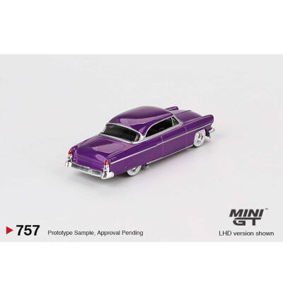 Mini Gt 1/64 Lincoln Capri Hot Rod 1954 Purple Metallic Mgt00757 - 3