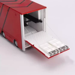 Mini Gt 1/64 Mercedes Benz Actros Wracing Transporter Advan Mgt00741 - 4