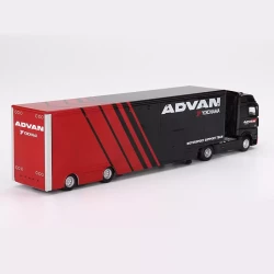 Mini Gt 1/64 Mercedes Benz Actros Wracing Transporter Advan Mgt00741 - 2