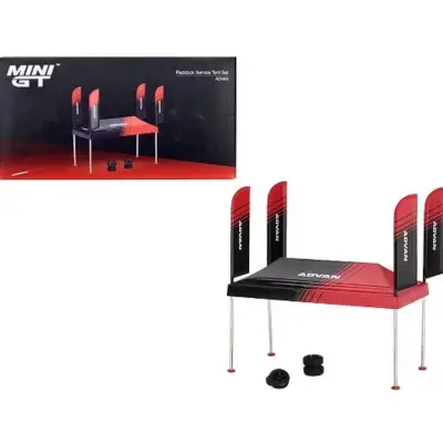 Mini Gt 1/64 Paddock Service Tent Set Advan Mgtac20 - 1