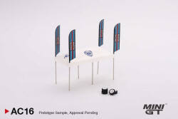 Mini Gt 1/64 Paddock Service Tent Set Martini Racing Mgtac16 - 1