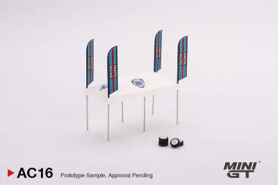 Mini Gt 1/64 Paddock Service Tent Set Martini Racing Mgtac16 - 1
