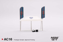 Mini Gt 1/64 Paddock Service Tent Set Martini Racing Mgtac16 - 2