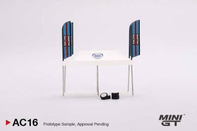 Mini Gt 1/64 Paddock Service Tent Set Martini Racing Mgtac16 - 2