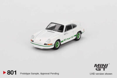 Mini Gt 1/64 Porsche 911 Carrera Rs 2.7 Grand Prix White Mgt00801-Bl - 1