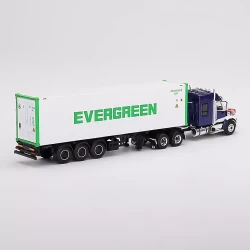 Mini Gt 1/64 Western Star 49X Blue Reefer Container Mgt00597-L - 2