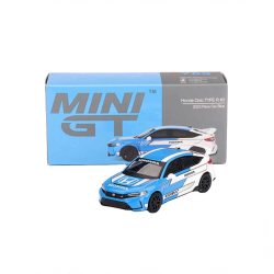 Mini Gt 1/64 Honda Cıvıc Type R #3 2023 Pace Car Blue Mgt00753 - 3