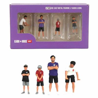Mini Gt 1/64 Kaido House Figurine Kaido & Sons Diecast 4’lü Figür Seti - 1