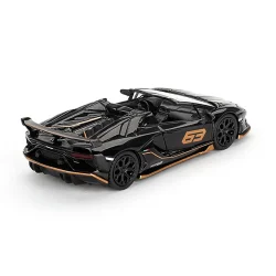 Mini Gt 1/64 Lamborghini Aventador Svj 63 Roadster Mgt00803-BLC - 2