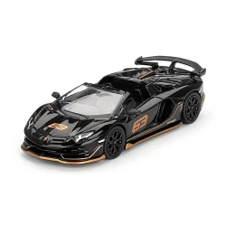 Mini Gt 1/64 Lamborghini Aventador Svj 63 Roadster Mgt00803-BLC - 1