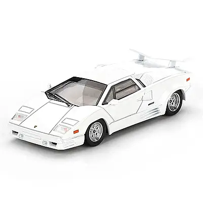 Mini Gt 1/64 Lamborghini Countach 25th Anniversary White Mgt01134-Bl - 1