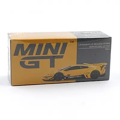 Mini Gt 1/64 Lb-Silhouette Works Murcielago Gt Evo Yellow - 2