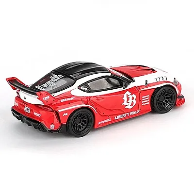 Mini Gt 1/64 LB-WORKS Toyota GR Supra Red/White Mgt01103-Bl - 2
