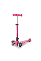 Mini Micro Deluxe Foldable Led Pink Mmd197 - Micro Scooter