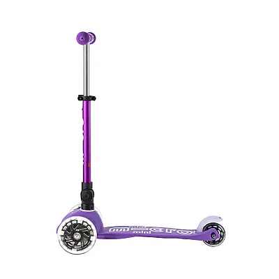 Mini Mıcro Scooter Deluxe Foldable Led Purple Mor Mmd199 - 1