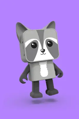 Mob Dancing Animals Bluetooth Speaker - Raccoon Da-22-02 - 2