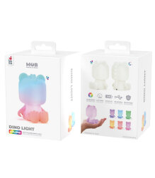 Mob Multicolored Night Lamp - Dinosaur Din-Light-02 - 2