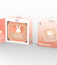 Mob Salmon Rabbit Desktop Clock And Night Light Billy-Pk-01 - 3