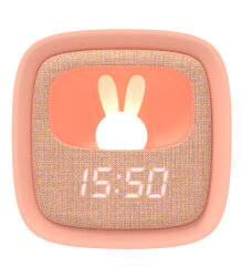 Mob Salmon Rabbit Desktop Clock And Night Light Billy-Pk-01 - Mob
