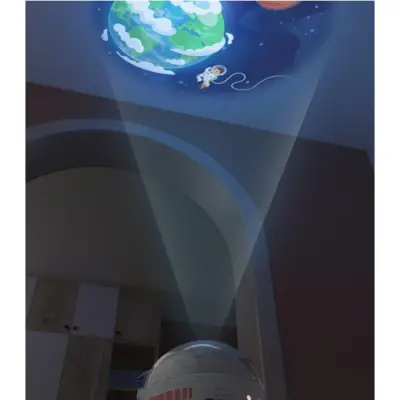 Mob Space Explorer Projector Lamp – Ro-Hist-01 With English And French Books - 3