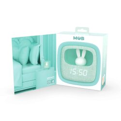 Mob Turquoise Rabbit Desktop Clock And Night Lamp Billy-Bl-01 - 3