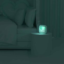 Mob Turquoise Rabbit Desktop Clock And Night Lamp Billy-Bl-01 - 4